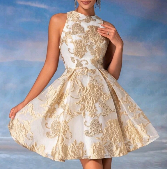 Mesh Embroidery Fabric, Back Hollow Detailing, Bow Tie Detailing Women - Picture 3 of 4